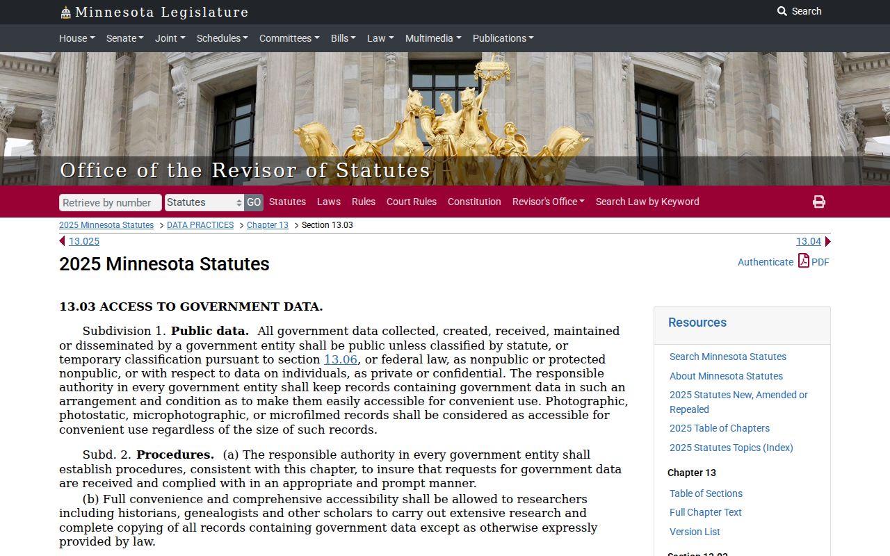 Stearns County case search public data access context