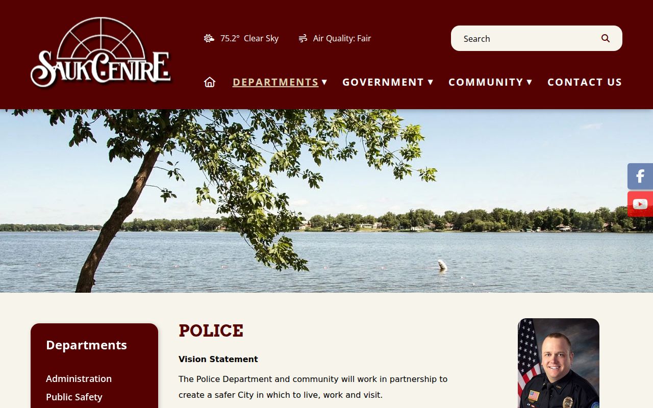 Sauk Centre court docket police citation contact information